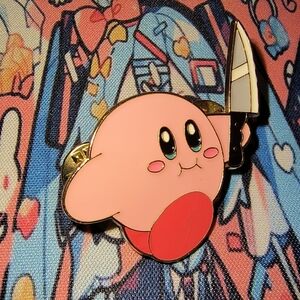 Women’s Accessories Adorable Fun Pink Smiling Kirby Nintendo Enamel Pin Brooch